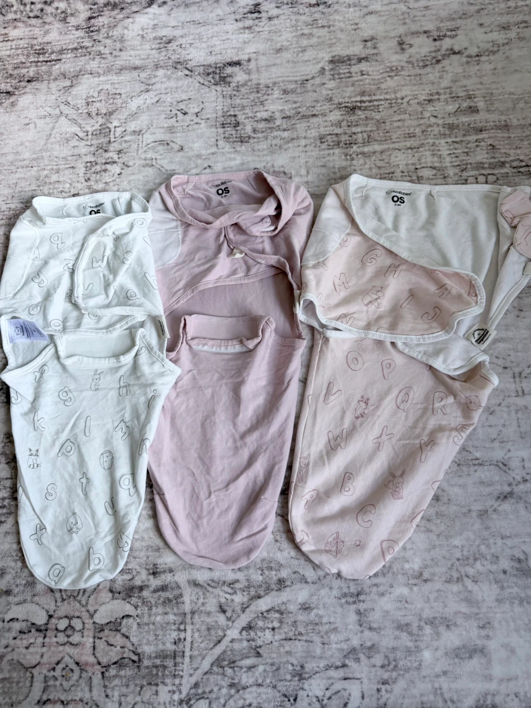 KeaBabies Baby Swaddle Wraps - 3 Pack