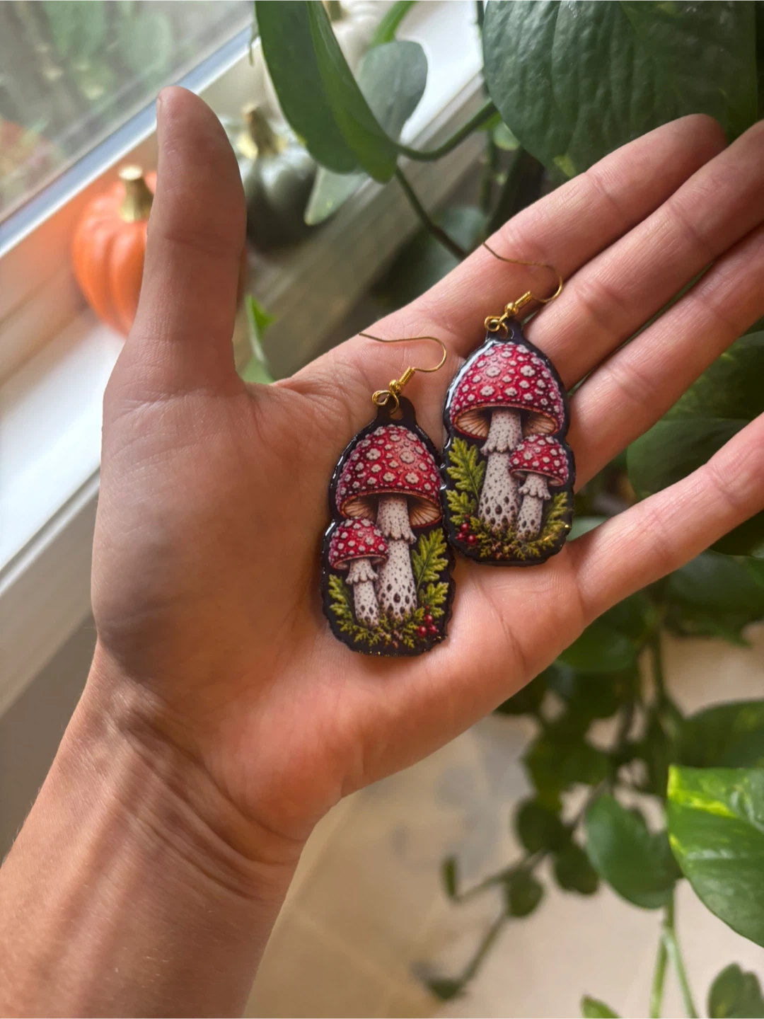 Mushroom Earrings