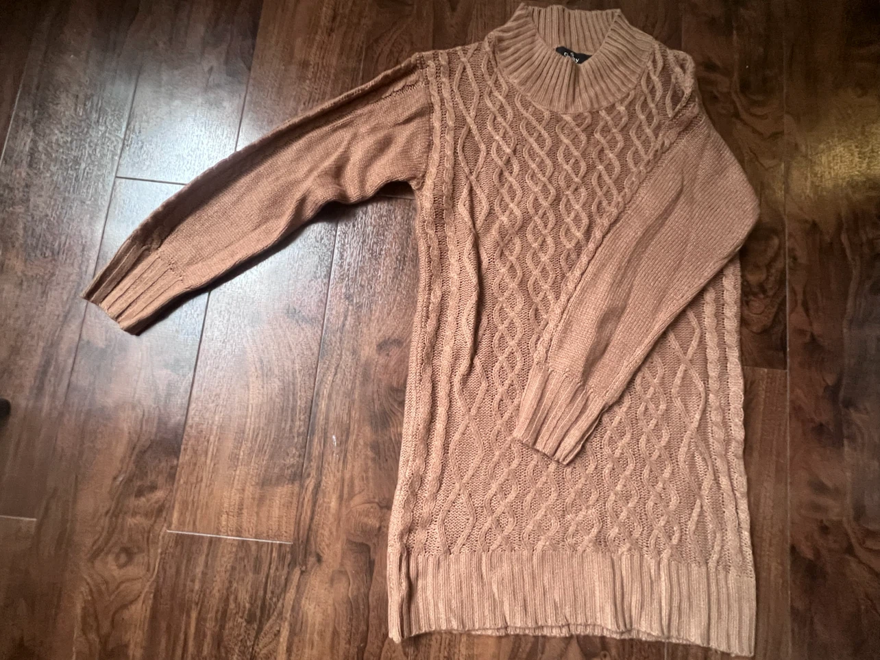 Tan Cable Knit Sweater