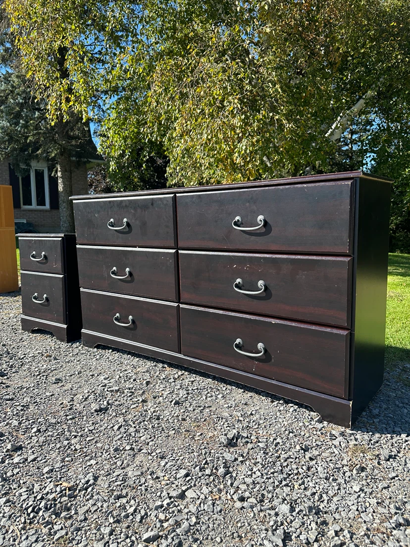 Dark Cherry Dresser + Nightstand (CAN DELIVER) - photo 2