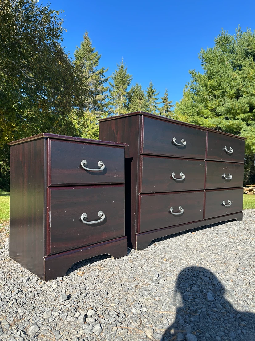 Dark Cherry Dresser + Nightstand (CAN DELIVER) - photo 3