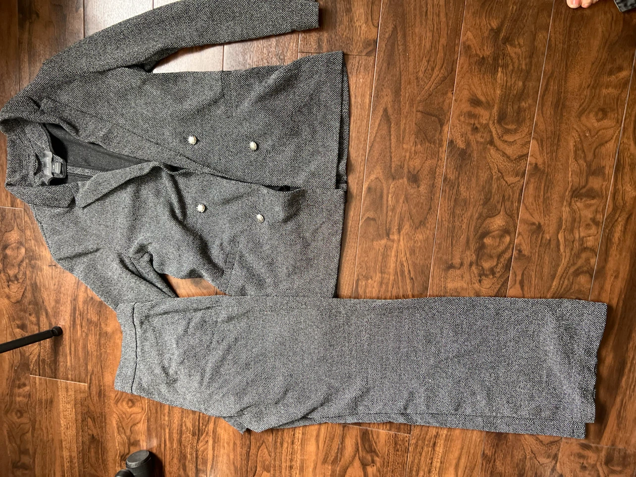 Suzy Shier Double-Breasted Blazer and Pants Suit - photo 2