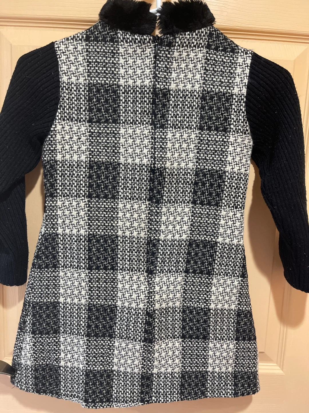 Black and White Plaid Dress - photo 2
