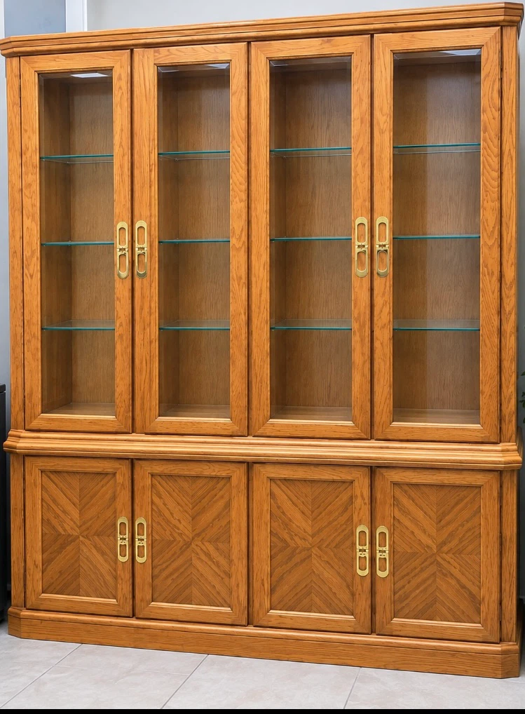 Oak Dining Set with Hutch - photo 2