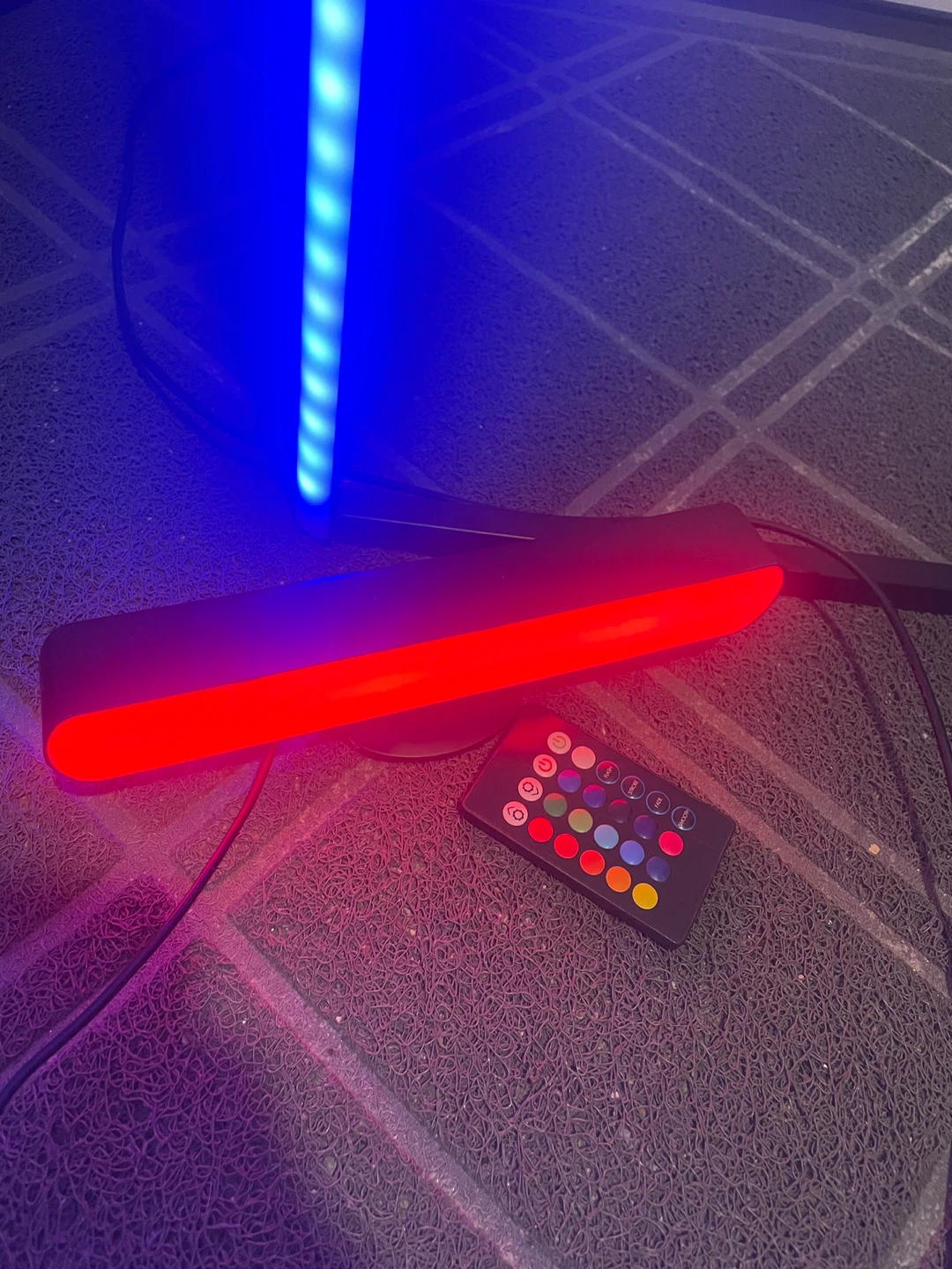 Free blue light and buy RGB LED Corner Floor Lamp - photo 3