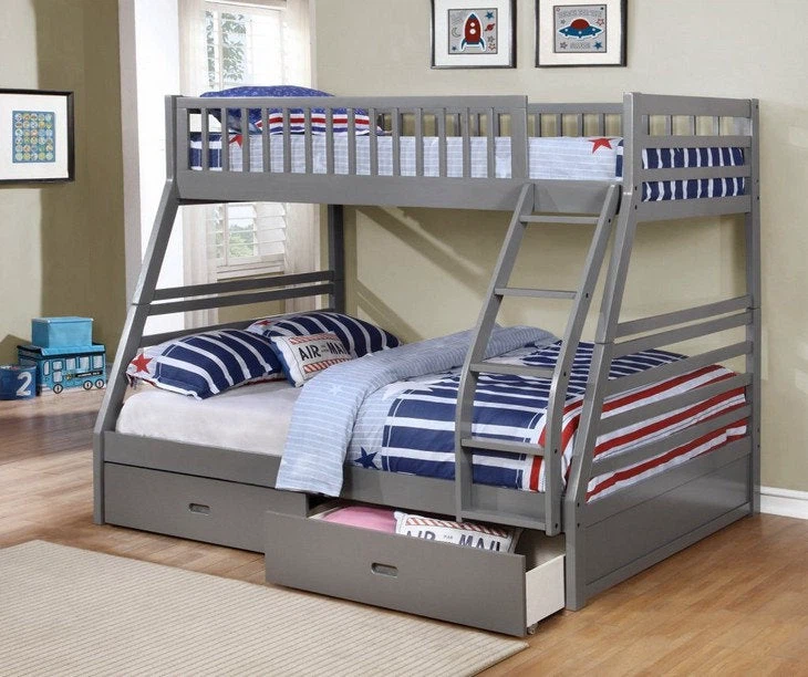Solid wood bunkbed with drawers - photo 2