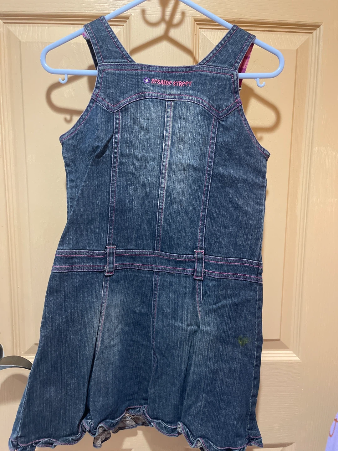 Sesame Street Denim Overall Dress - photo 2