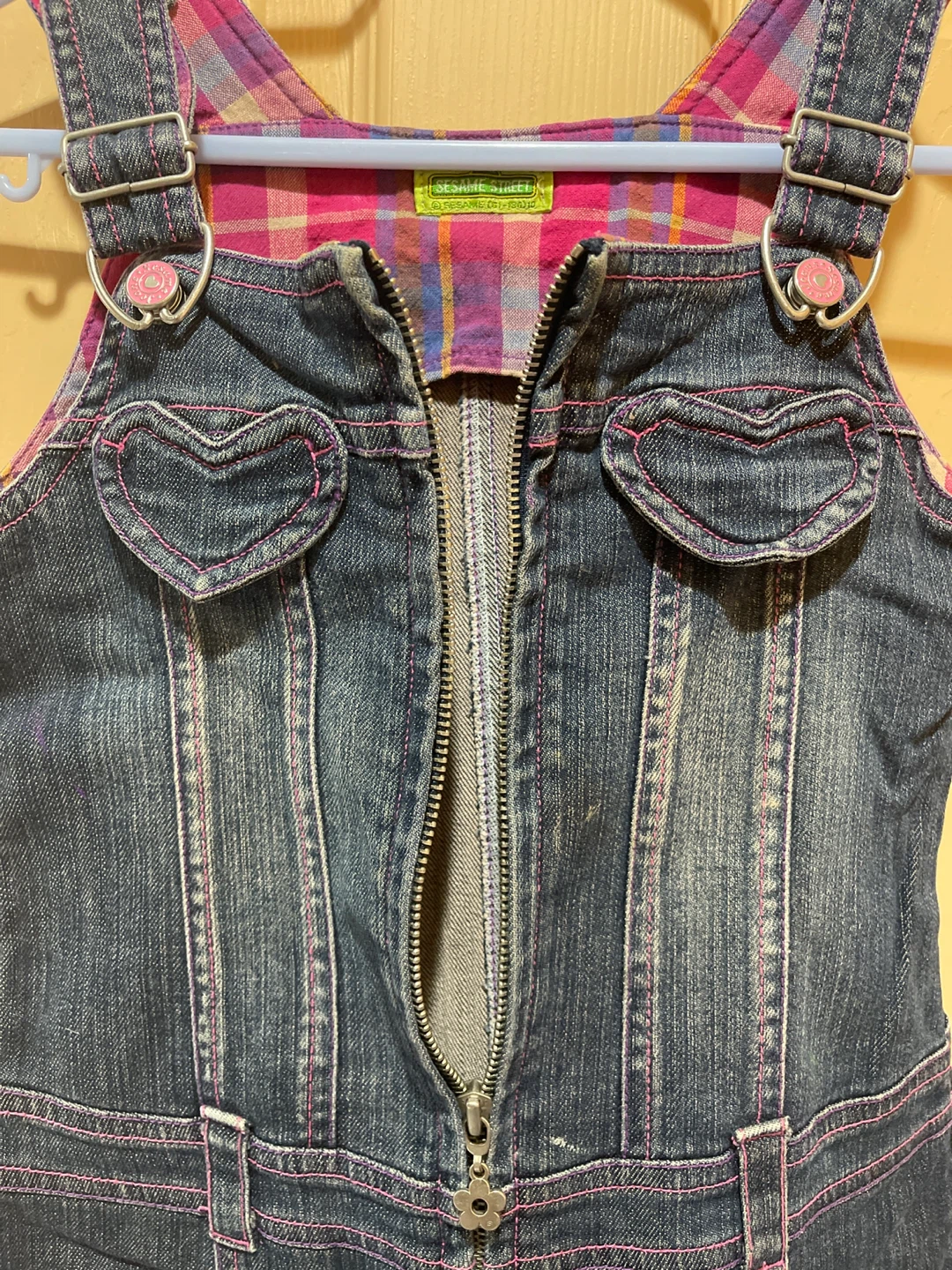 Sesame Street Denim Overall Dress - photo 3