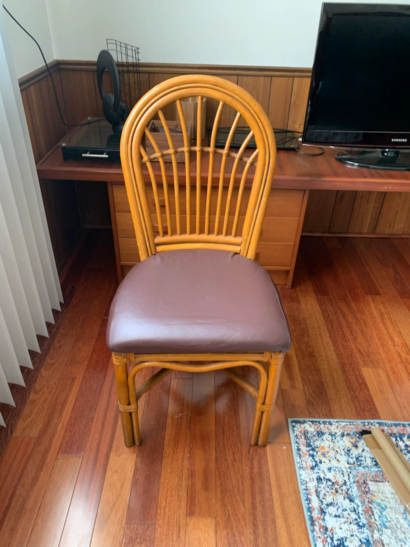 Vintage Rattan Dining Chair - photo 2