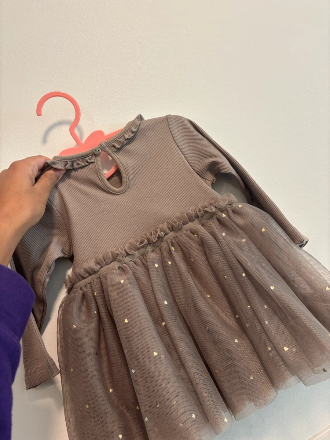 H&M Toddler Dress with Gold Hearts