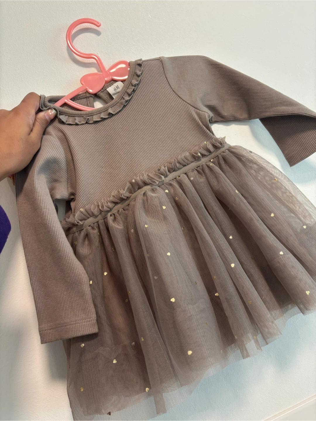 H&M Toddler Dress with Gold Hearts - photo 2