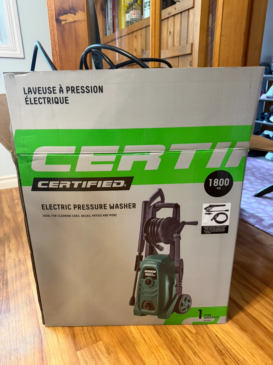 Certified Electric Pressure Washer 1800 PSI