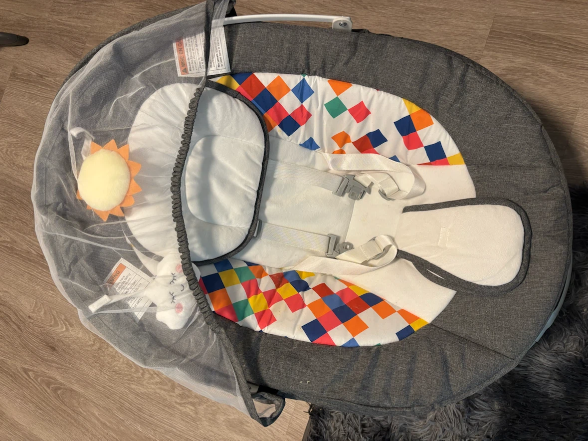 Baby Rocking Chair with Mosquito Net