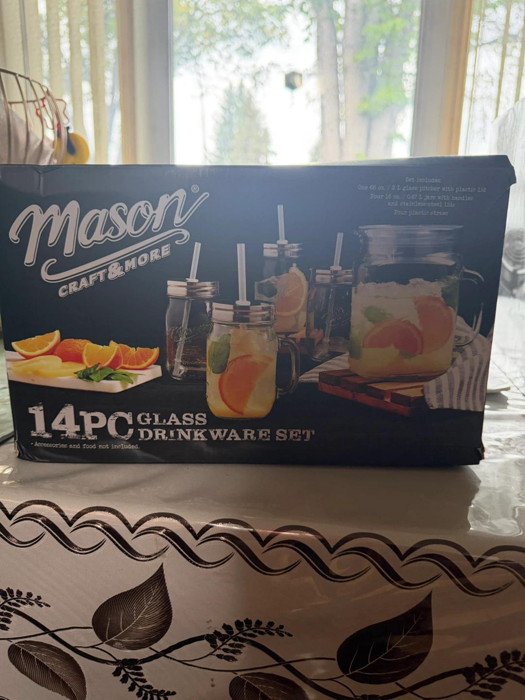 Mason Craft & More 14pc Glass Drinkware Set