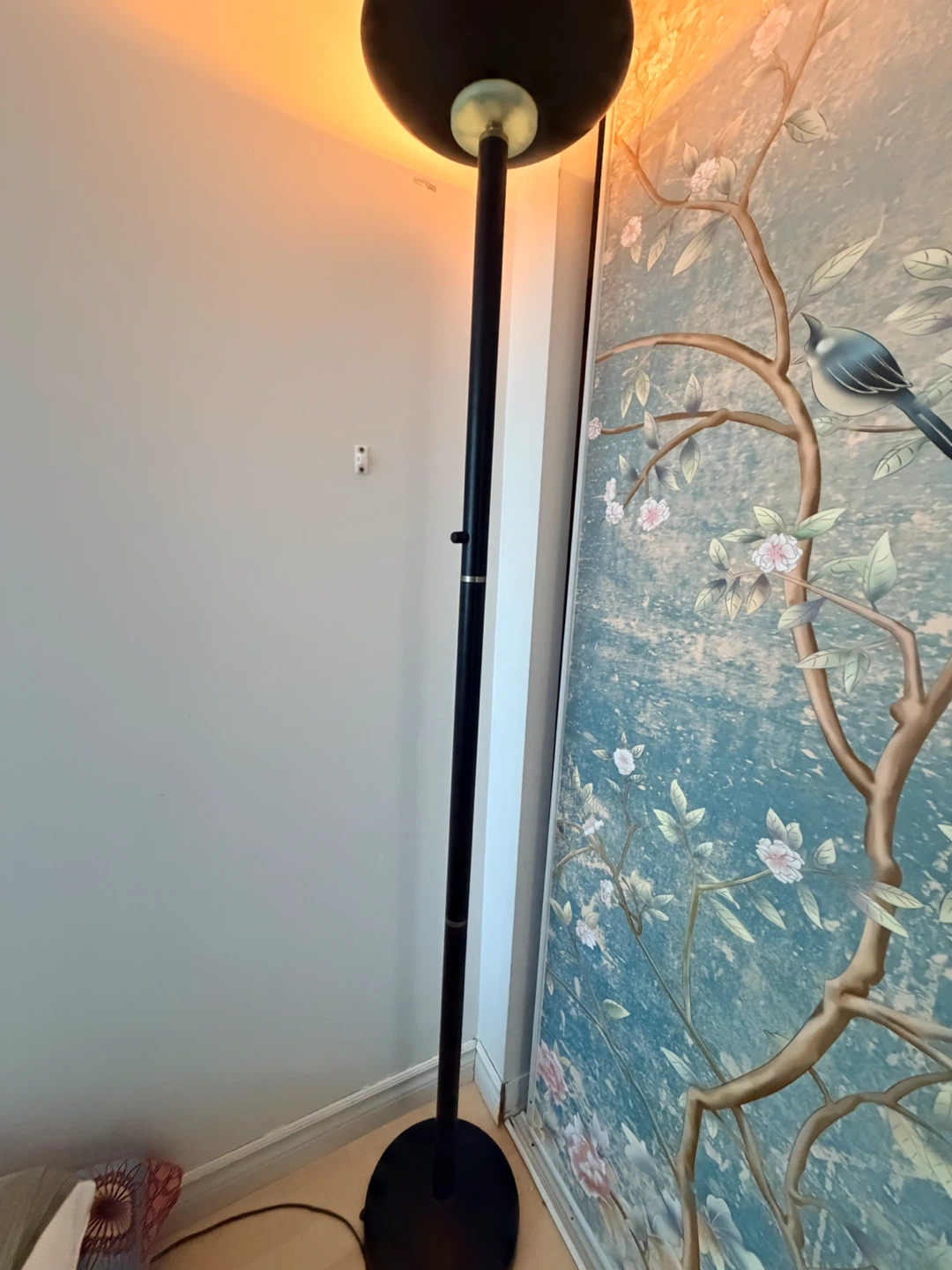 Black Floor Lamp / Torchiere Lamp - photo 4