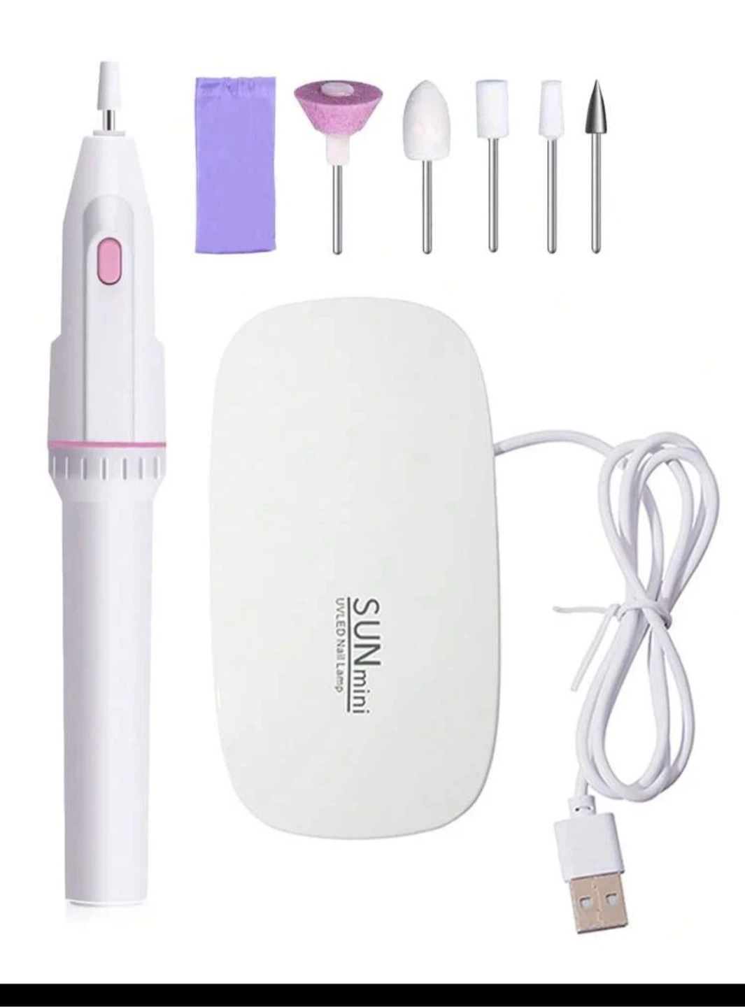 SUNmini UV LED Nail Lamp and Electric Nail Drill Set - photo 4