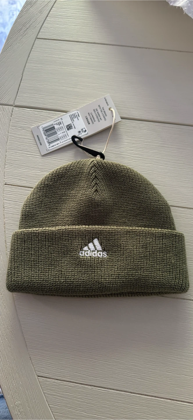 New Adidas Beanie - Olive Green