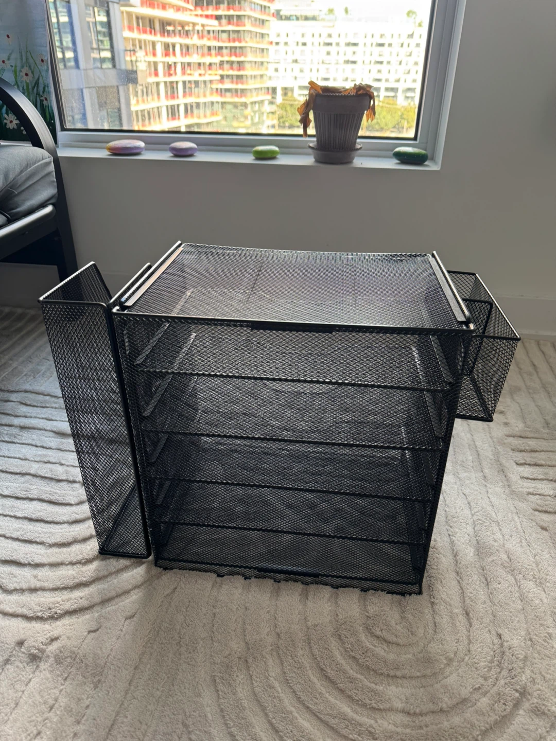 Black Metal Mesh Desk Organizer - photo 2