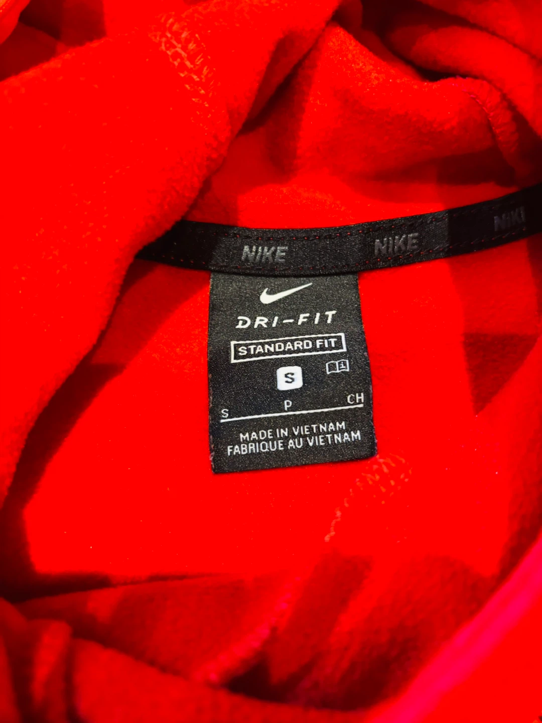 Nike Dri-FIT Hoodie - Red - Size Small - photo 3