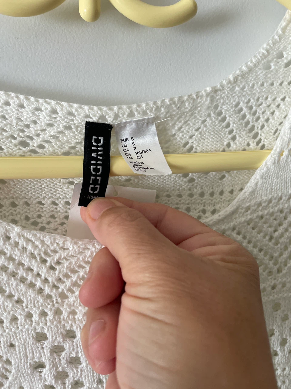 DIVIDED by H&M white crochet top - photo 2