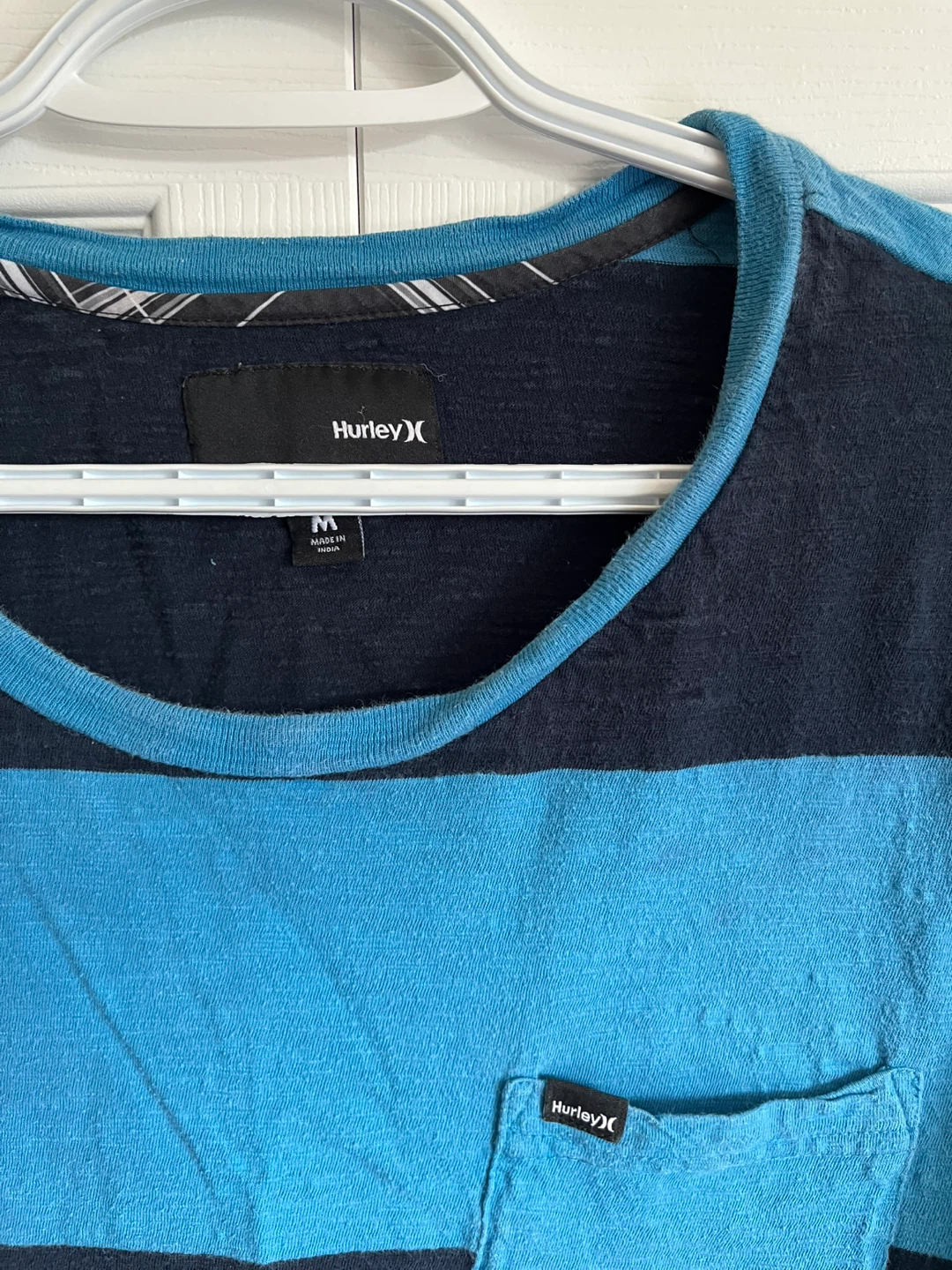 Hurley Blue and Navy Striped T-Shirt - photo 4