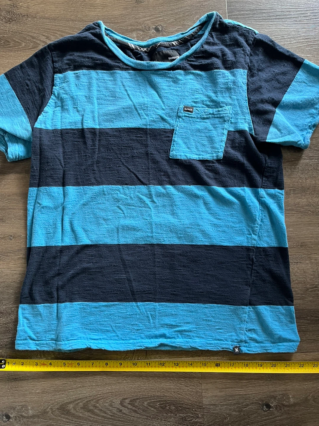 Hurley Blue and Navy Striped T-Shirt - photo 5