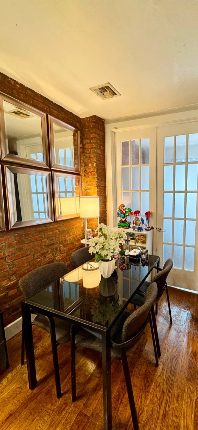 Black Glass Dining Table with 4 Chairs