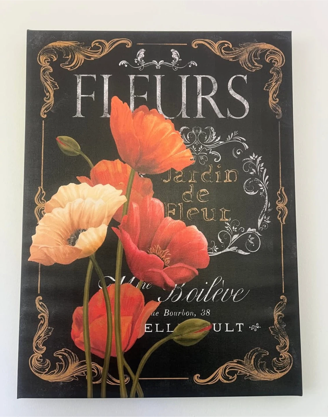Fleurs Jardin de Fleur Canvas Wall Art