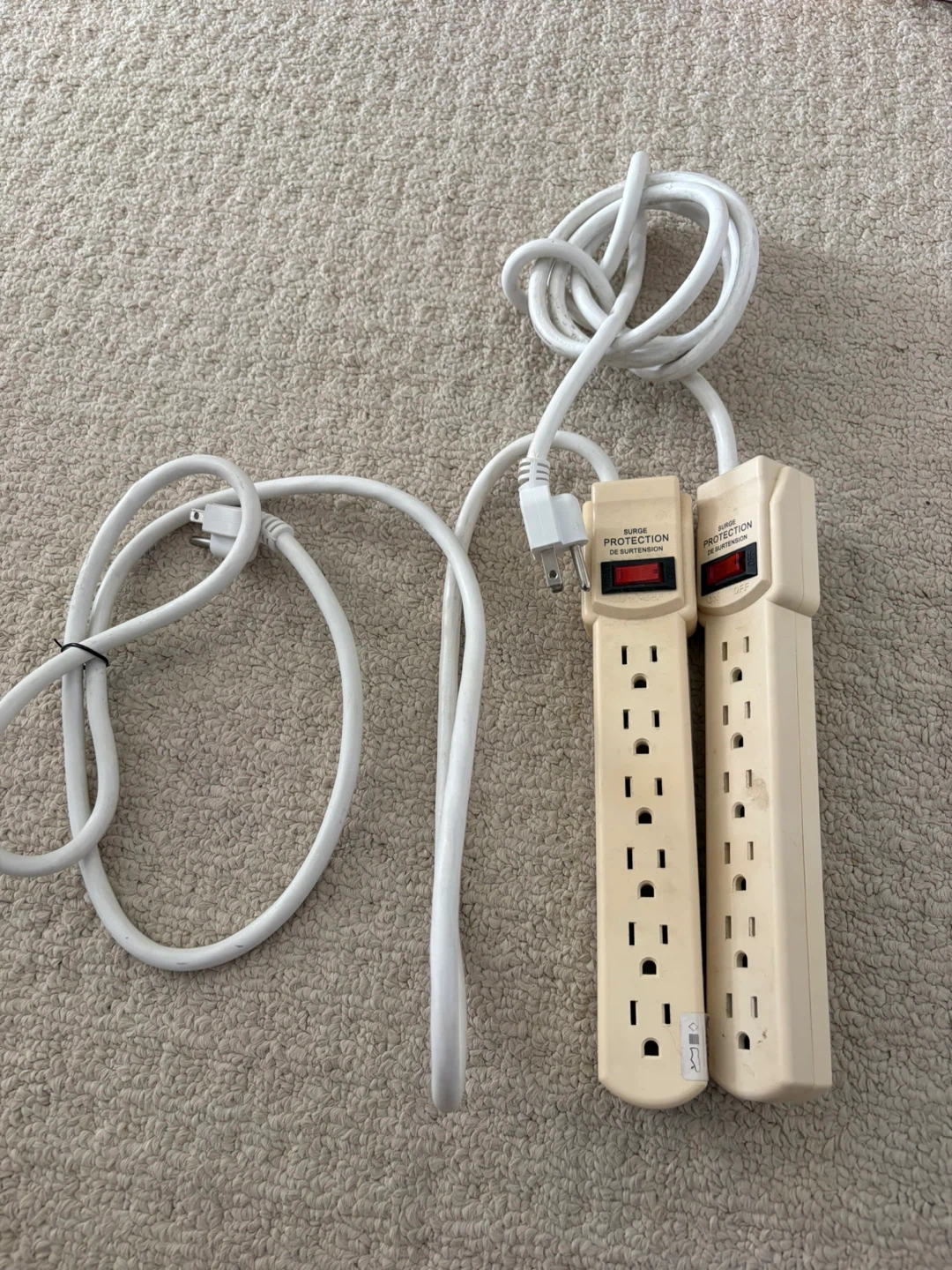 Two Surge Protector Power Bars