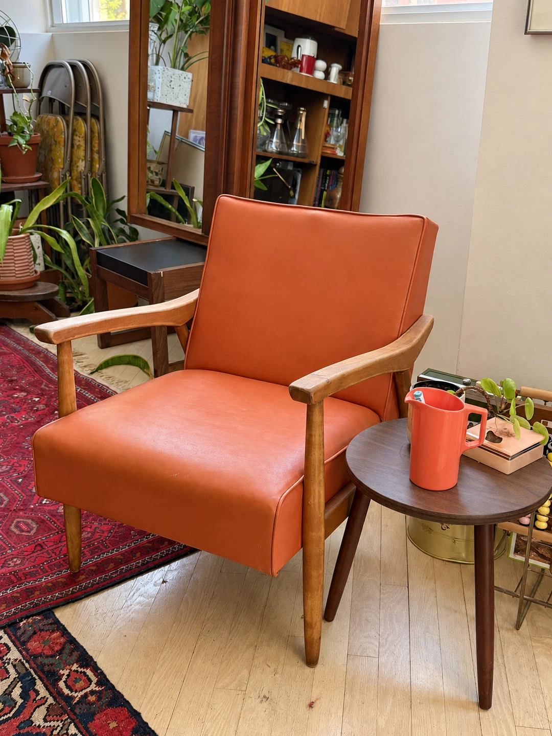 Terracotta Mid-Century Vintage Lounge Chair - photo 2