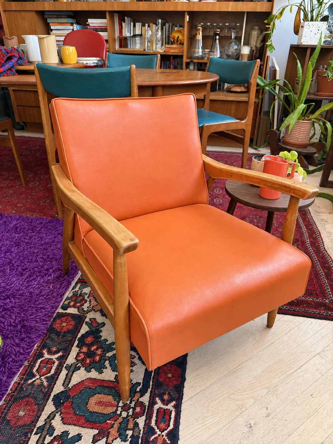 Terracotta Mid-Century Vintage Lounge Chair - photo 4