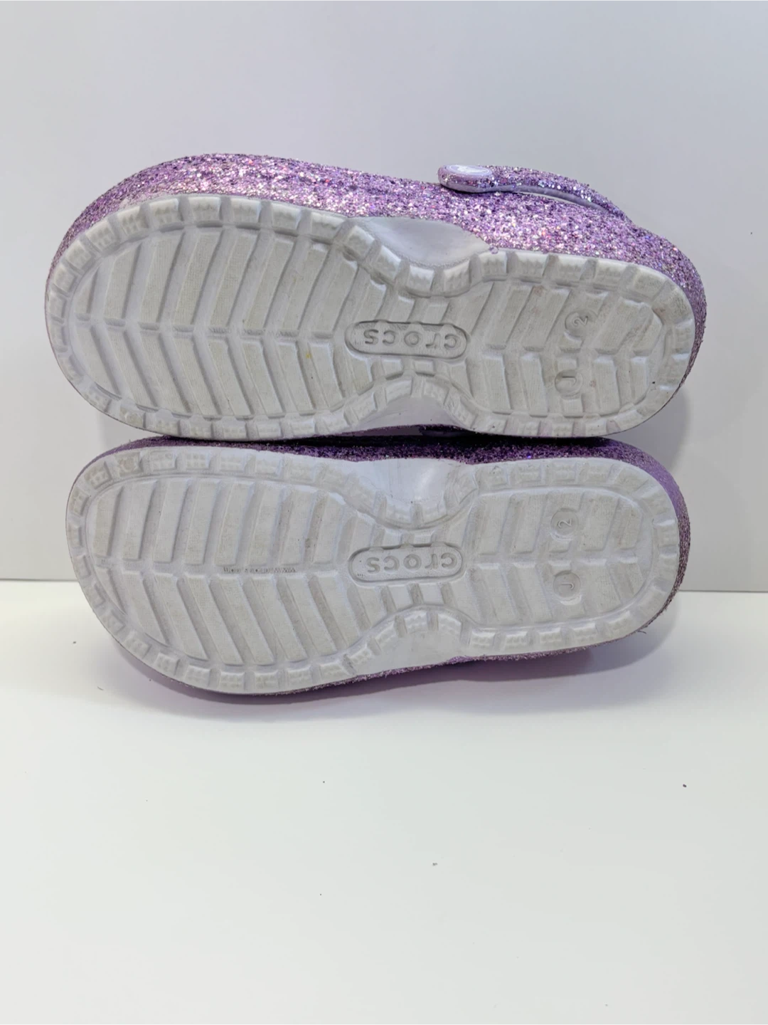 Purple Glitter Crocs J2 winter crocs kids - photo 3