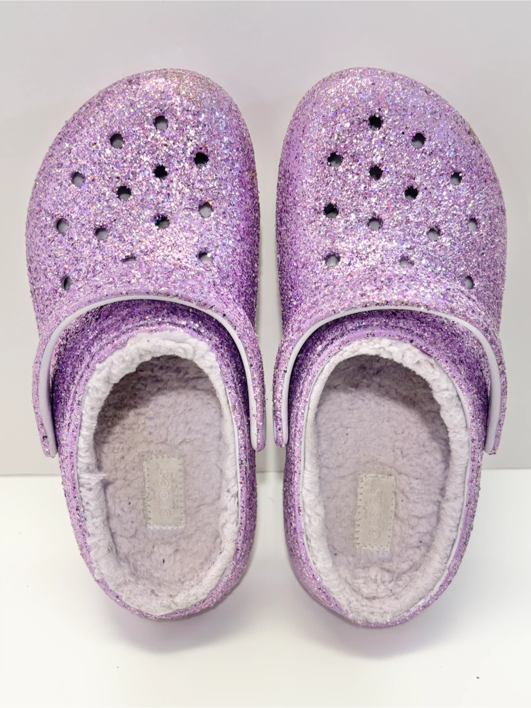 Purple Glitter Crocs J2 winter crocs kids - photo 5