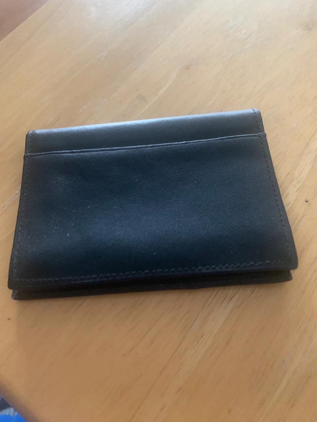 Black Leather Card Holder