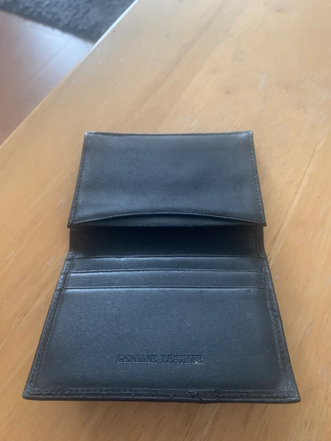 Black Leather Card Holder - photo 3