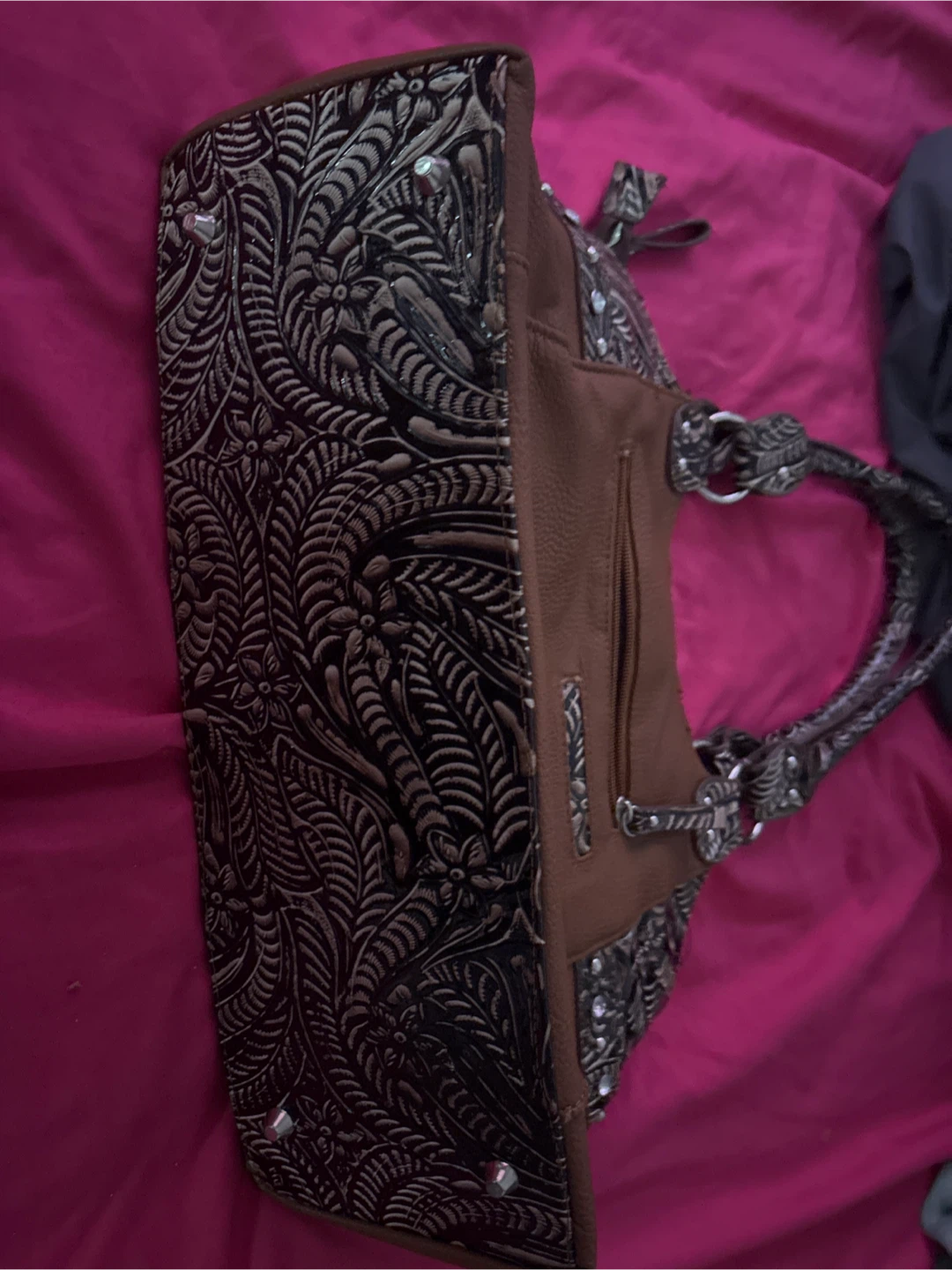 Brown Western-Style Cross Handbag - photo 2