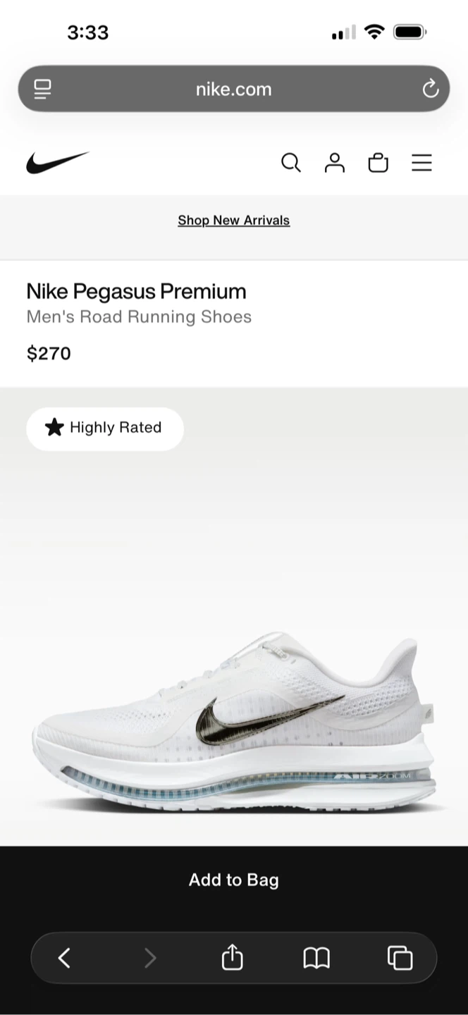 Nike Pegasus Premium Men's Road Running Shoes - photo 2