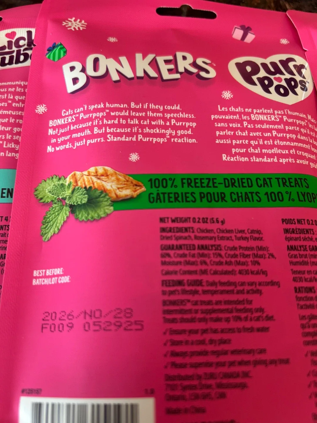 Bonkers cat treats - 4 packages - photo 4