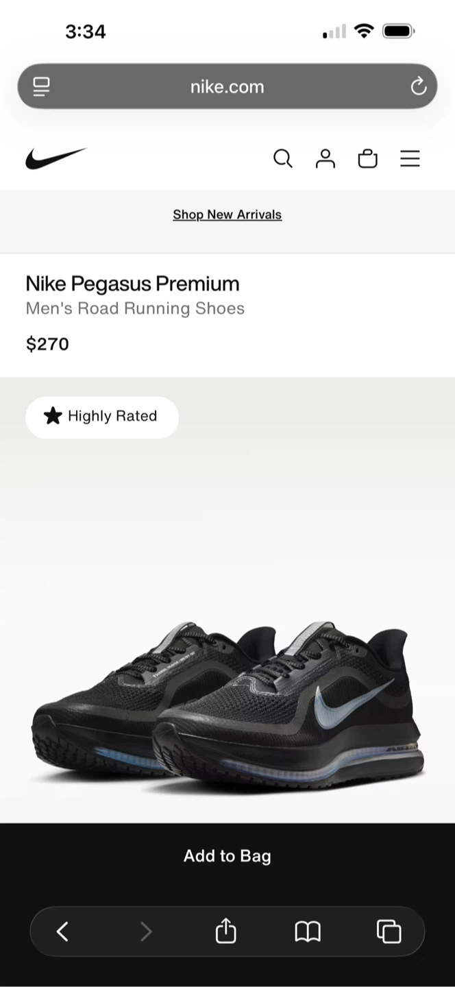 Nike Pegasus Premium Men's Road Running Shoes - photo 4