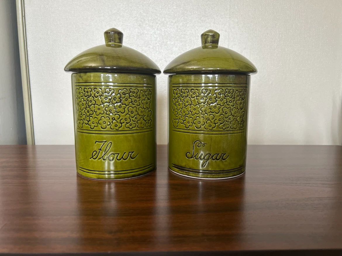 1970’s canister set for flour and sugar