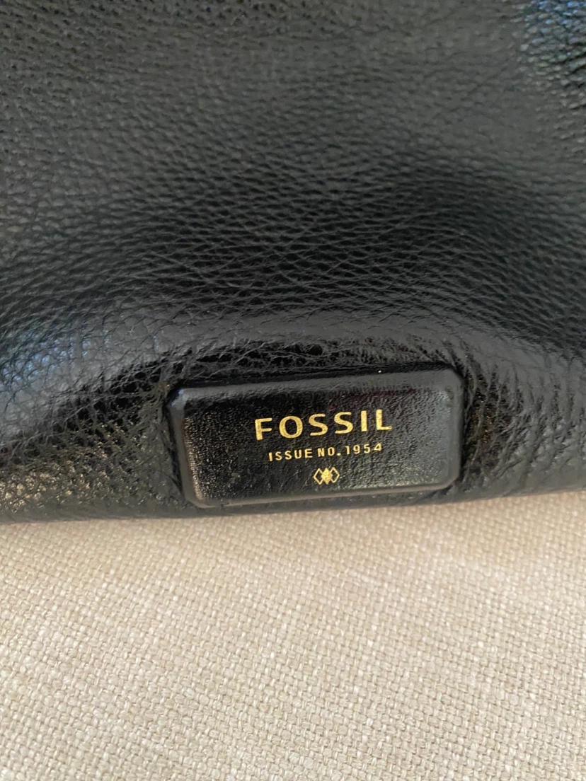 Fossil Black Leather Tote Bag - photo 4