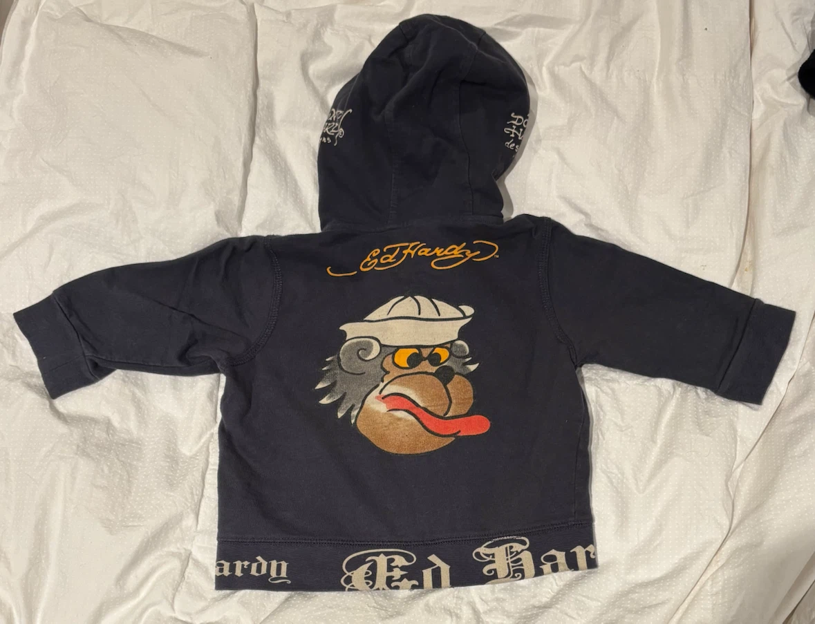 Ed Hardy Kids Zip-Up Hoodie 12-18 months - photo 3