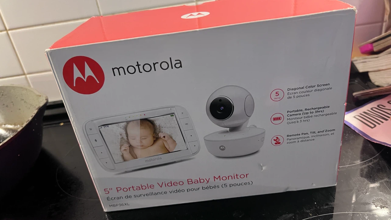 Motorola MBP36XL 5 Inch Portable Video Baby Monitor