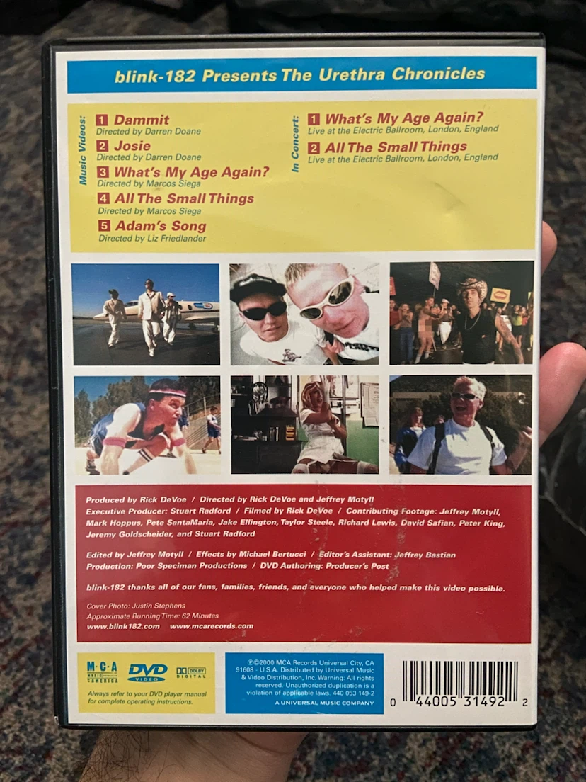 Blink-182 The Urethra Chronicles DVD - photo 2