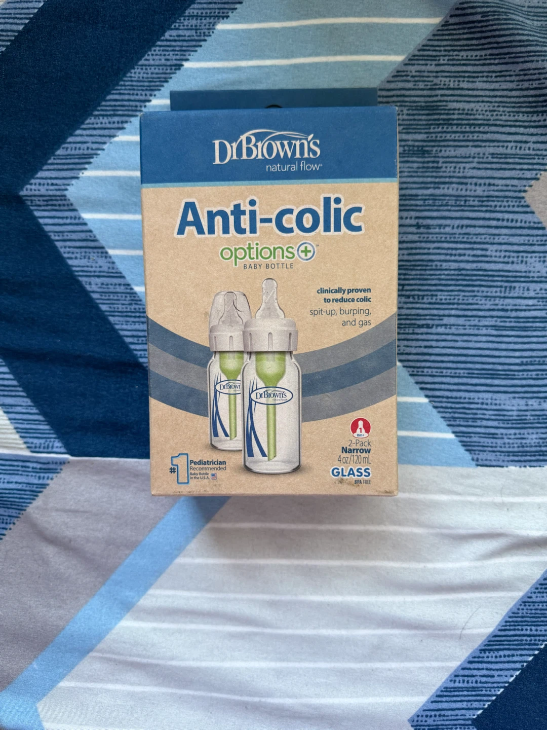 Dr. Brown’s Anti-Colic Glass Bottles 4oz/120mL – 2 Pack