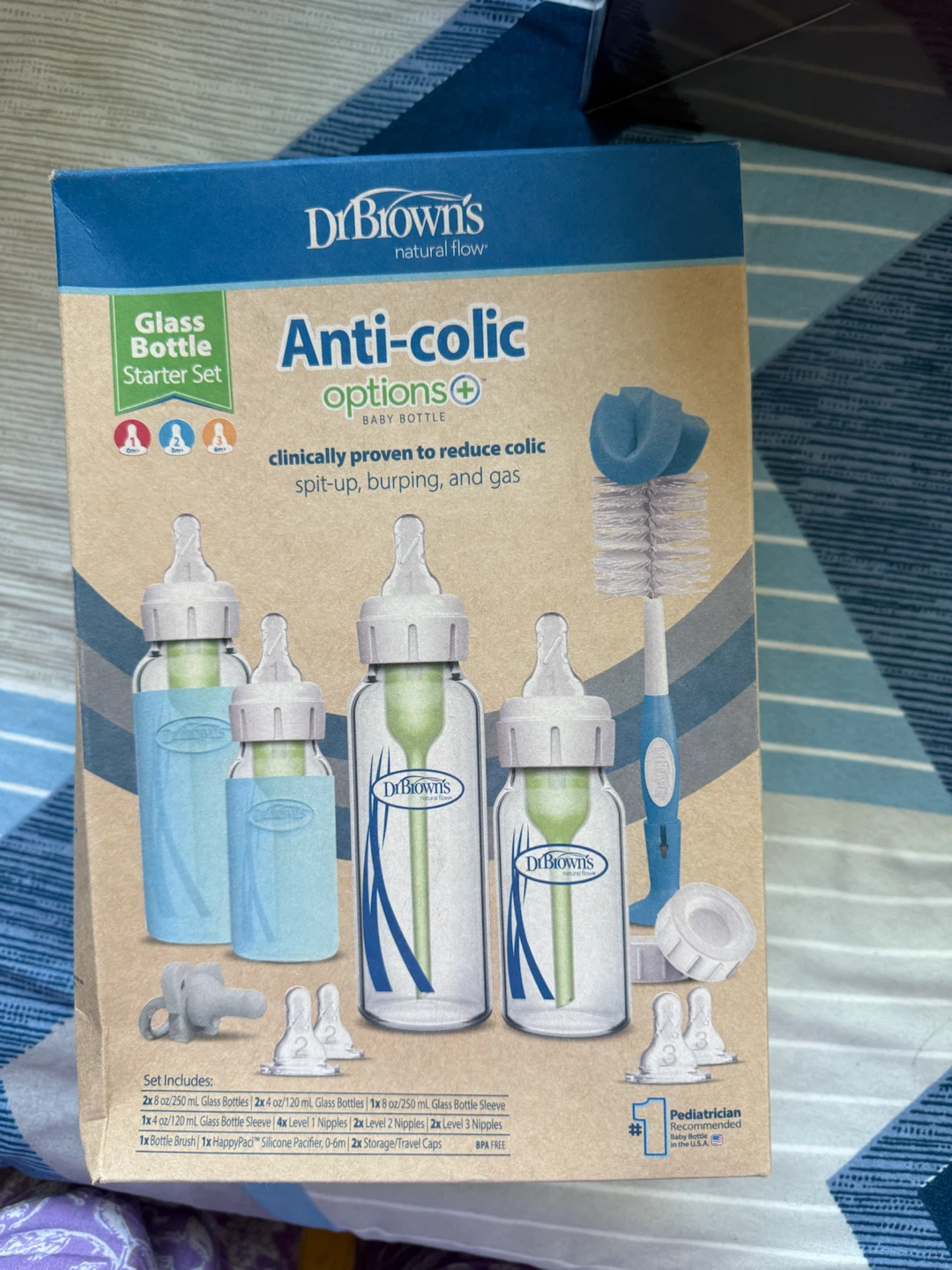 Brand New Dr. Brown’s Anti-Colic Glass Bottle Starter Set