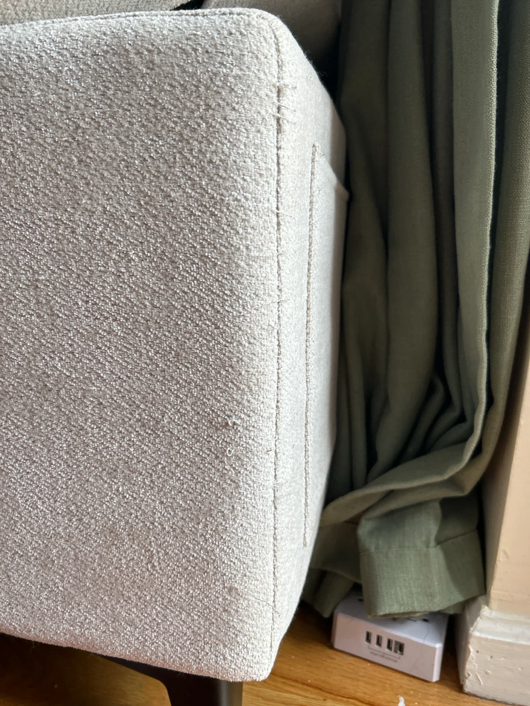 Light Gray Two-Seater Sofa - photo 3