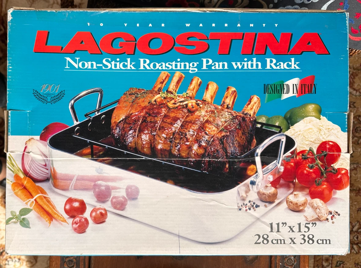 Lagostina Non-Stick Roasting Pan with Rack