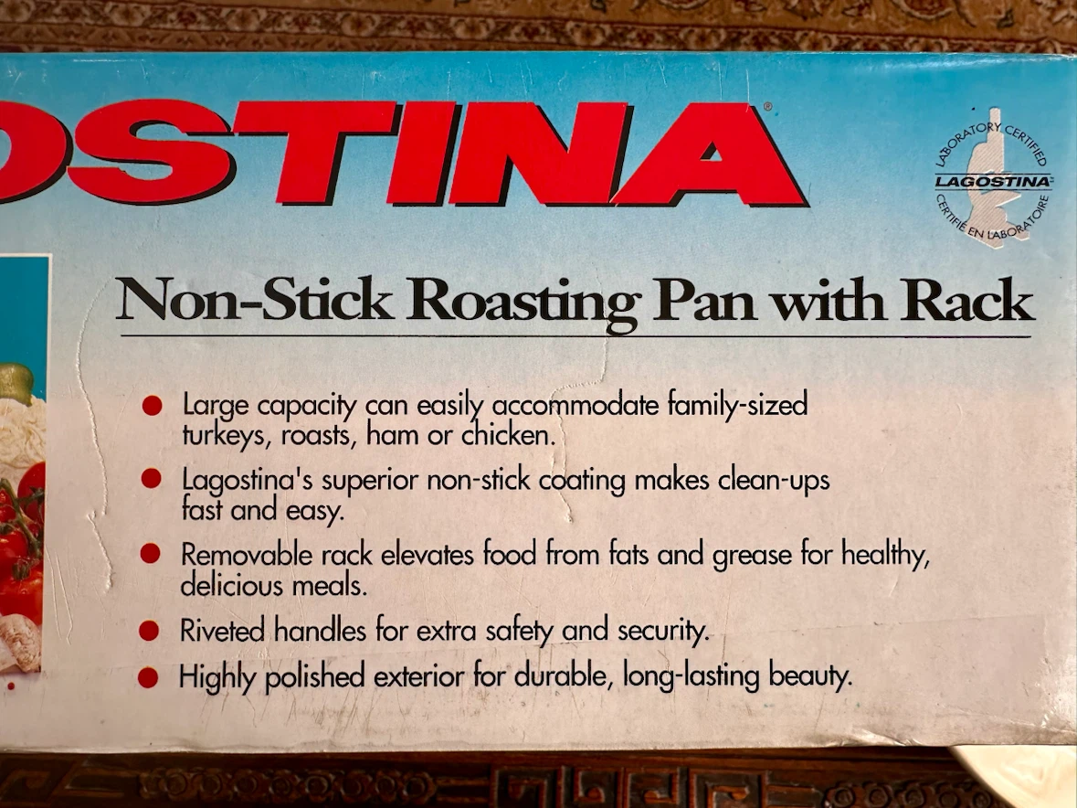 Lagostina Non-Stick Roasting Pan with Rack - photo 2