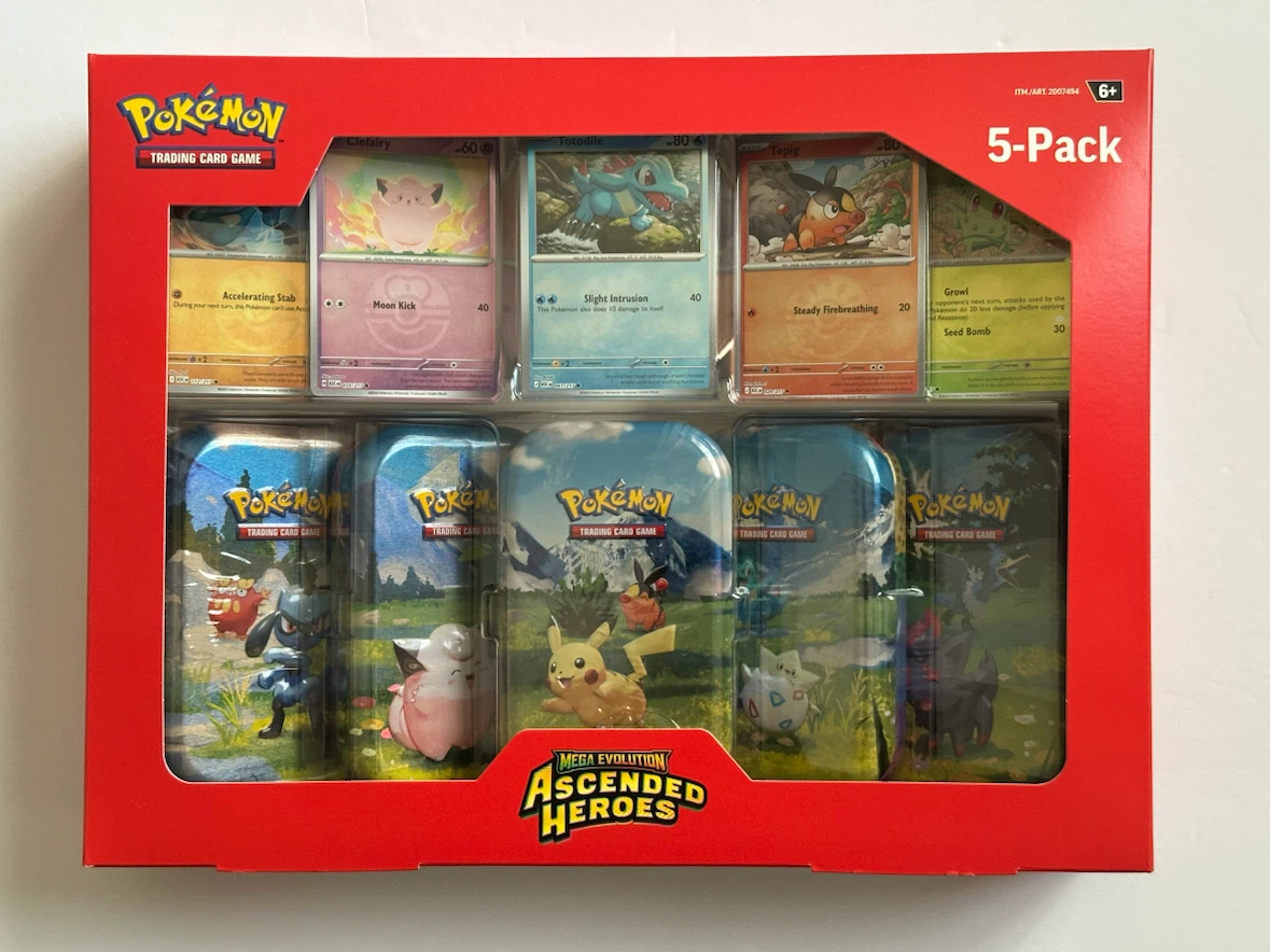 Pokemon TCG Mega Evolution Ascended Heroes 5-Pack